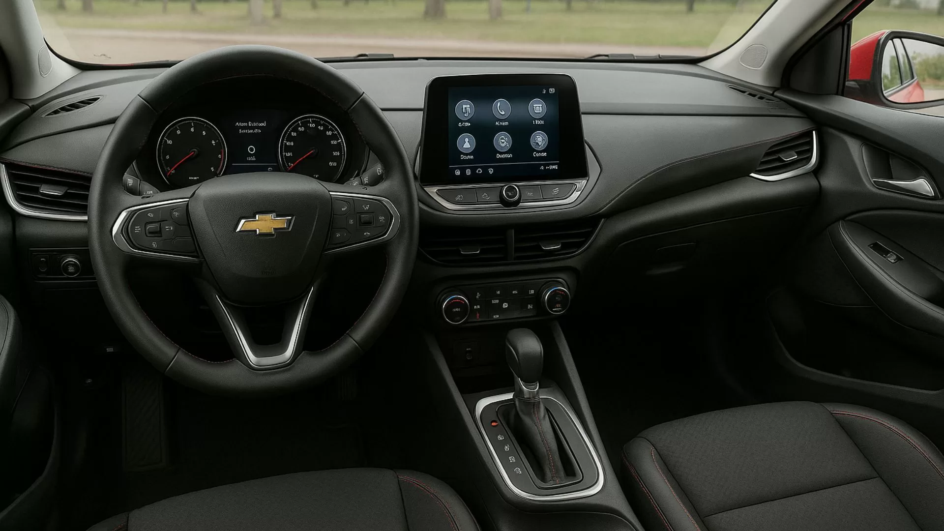 Novo Chevrolet Corsa Sport 2026 reaparece com visual esportivo e moderno: veja detalhes Interior Novo Chevrolet Corsa Sport 2026