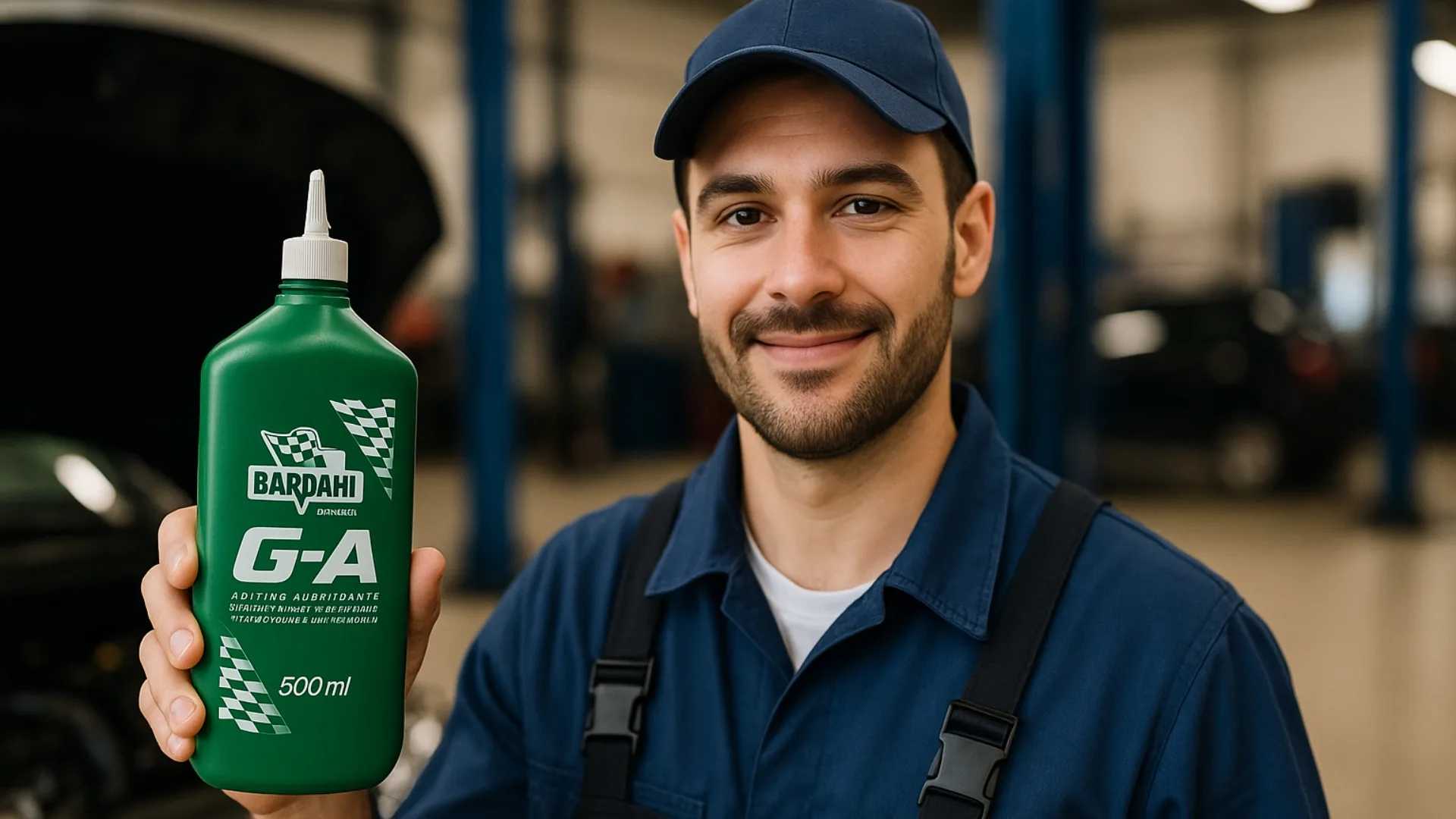 Homem segurando Bardahl G-A