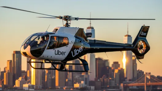 Helicóptero Uber