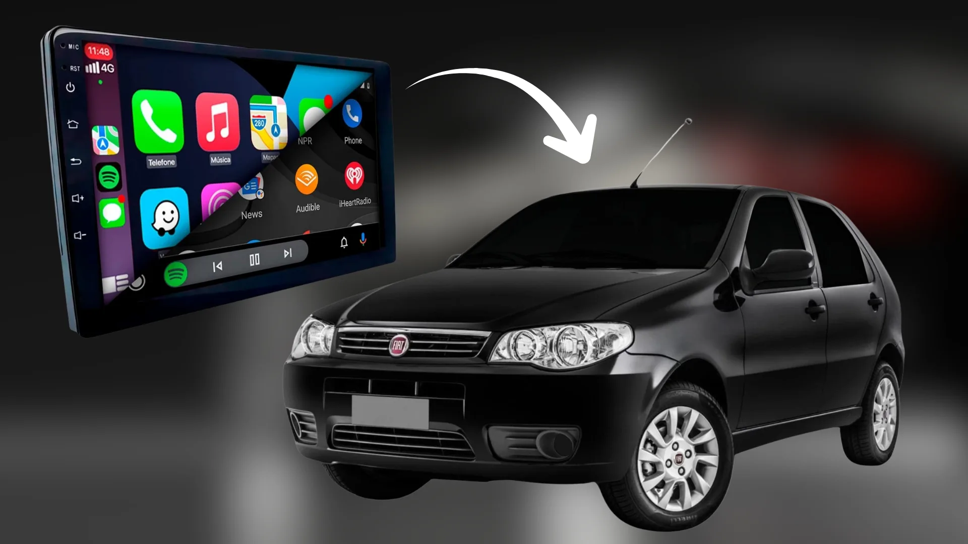 Central Multimídia para Fiat Palio G3